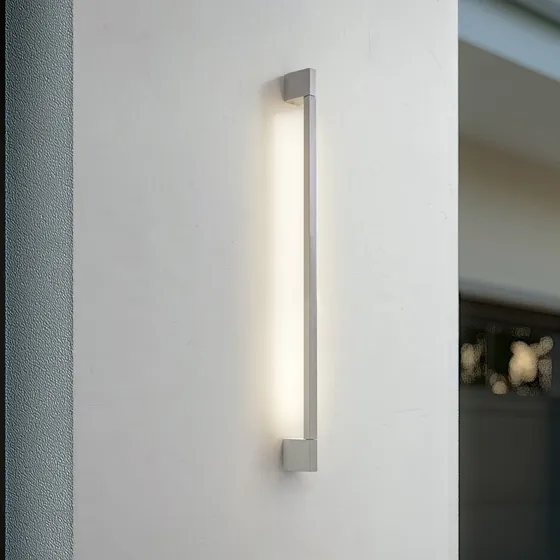 Lindby Kinkiet zewnętrzny LED Neano 90 cm, szary kamień, IP54