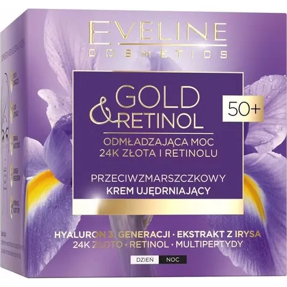 Eveline Gold & Retinol 50+ Krem ujdrniajcy 50ml