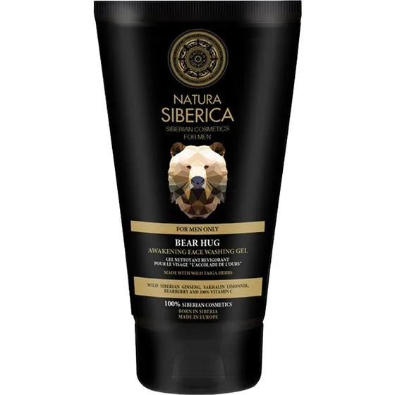 Natura Siberica Men Bear Hug pobudzający żel do mycia twarzy 150ml