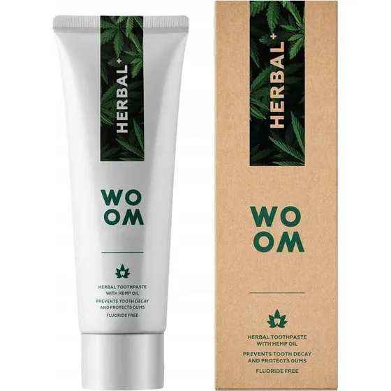 Woom Herbal+ ziołowa pasta do zębów 75ml