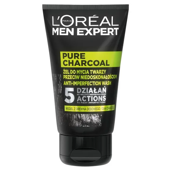 L'Oréal Paris Men Expert Pure Charcoal Żel do mycia twarzy 100ml