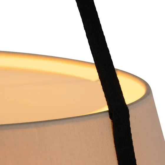 Forestier Carrie XS Sand - Lampa wisząca z bawełnianym kloszem