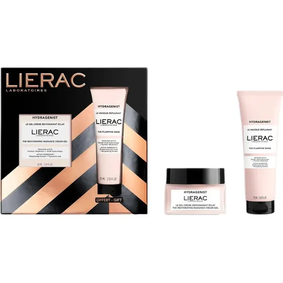 LIERAC Hydragenist zestaw nawilżający: krem-żel 50ml + maska 75ml