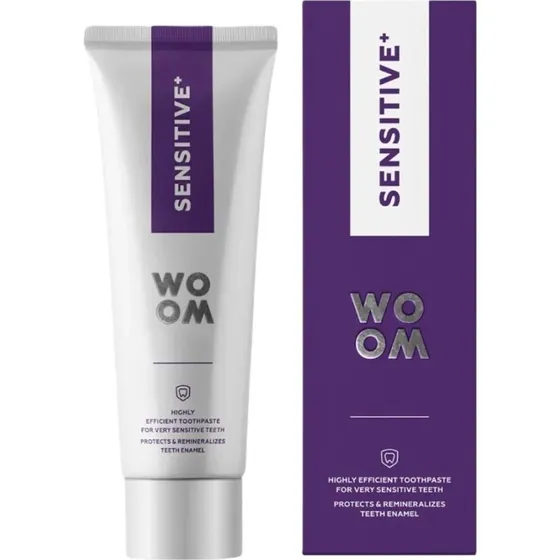 WOOM Sensitive+ pasta do wraliwych zbw 75ml
