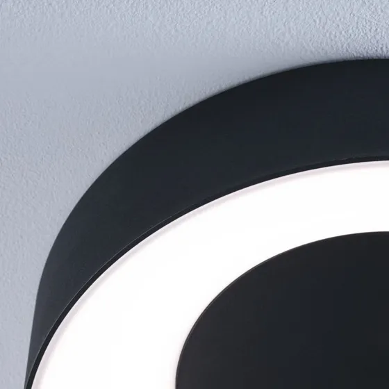 Paulmann Casca Lampa Sufitowa LED Ø40 IP44 Matowa Czerń