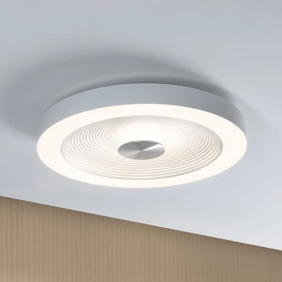 Paulmann Volea LED Lampa Sufitowa Ø40 IP44 Biała/Srebrna