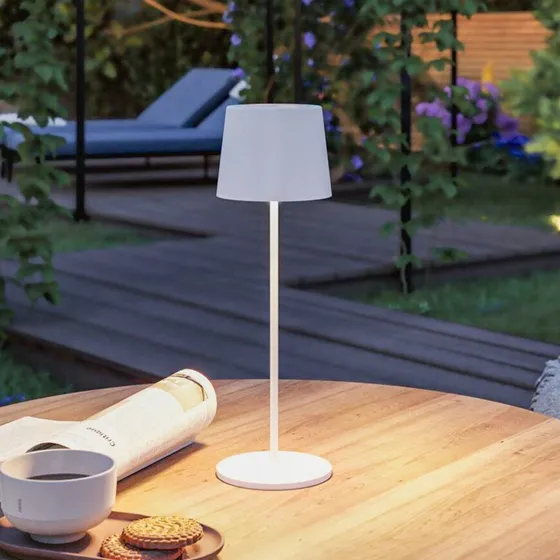 Paulmann Gilo Lampa Stołowa LED Matowa Biel IP44