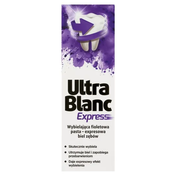 UltraBlanc Express Pasta Wybielajca Fioletowa 75 ml