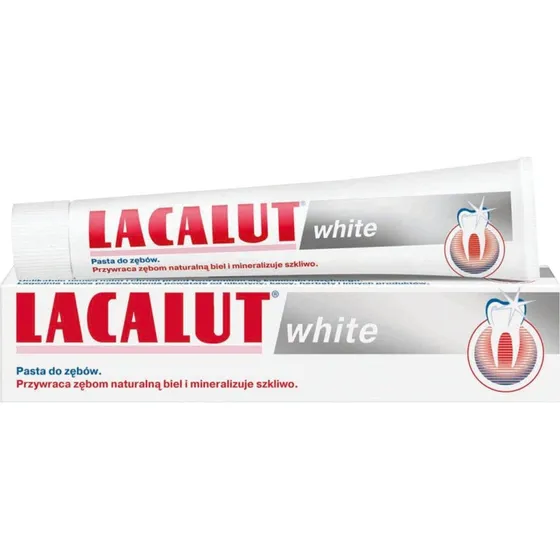 Lacalut White Wybielajca Pasta do Zbw 75 ml
