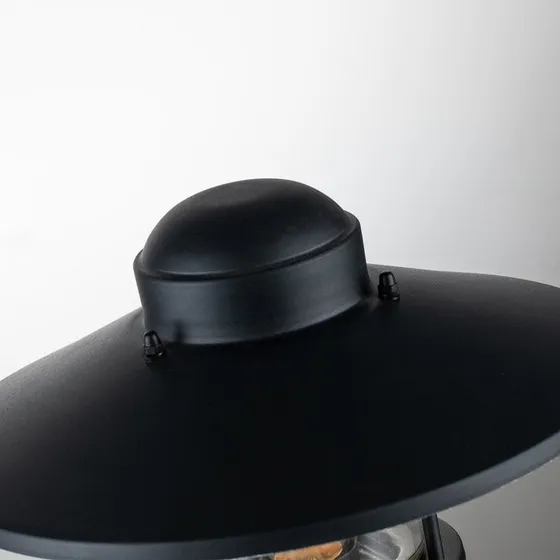 Elstead Klampenborg Lampa cokołowa czarna, czujnik PIR, IP44
