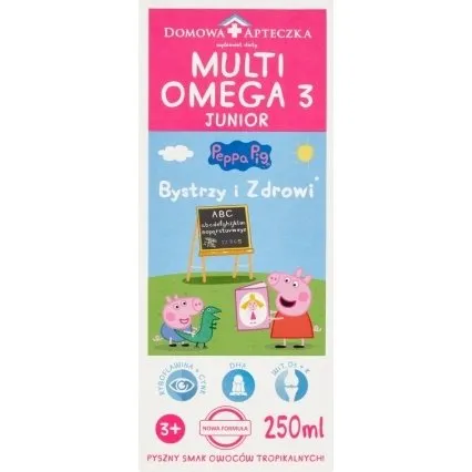 Domowa Apteczka MultiOmega 3 Junior, pyn owocowy, 250 ml