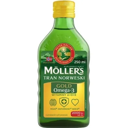Mller's Gold Tran Norweski Cytrynowy 250ml z D3 2000 IU
