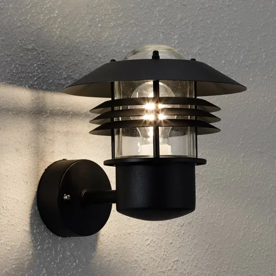 Nordlux Vejers Lampa Ścienna Black - Nowoczesny Kinkiet Zewnętrzny