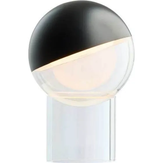 FRANDSEN Lampa stołowa LED Pila, czarna, 20 cm, ściemniana