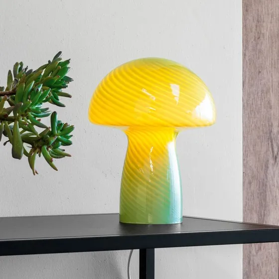 Dyberg Larsen Jenny Mushroom Lampa Stołowa Zielona, Szkło