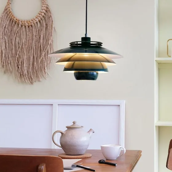 Lampa wisząca Dyberg Larsen Ejka, zielona