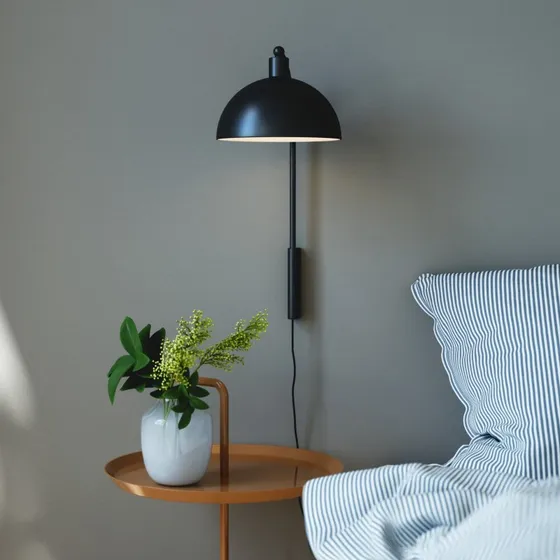 Nordlux Ellen 20 Lampa Ścienna Black - Kinkiet Skandynawski