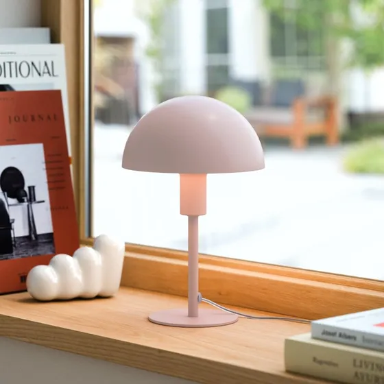 Nordlux Lampa stołowa Ellen Mini – zgaszony róż, metal