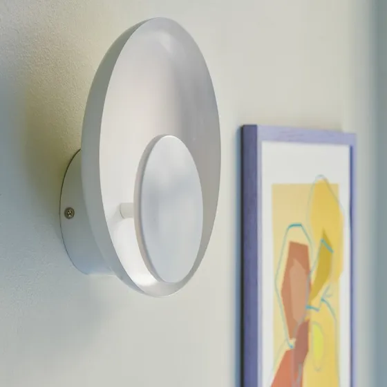 Nordlux Kinkiet Marsi White - Okrągły, Biały, LED