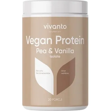 Vivanto Vegan Pea Protein Isolate Waniliowy 20 Porcji