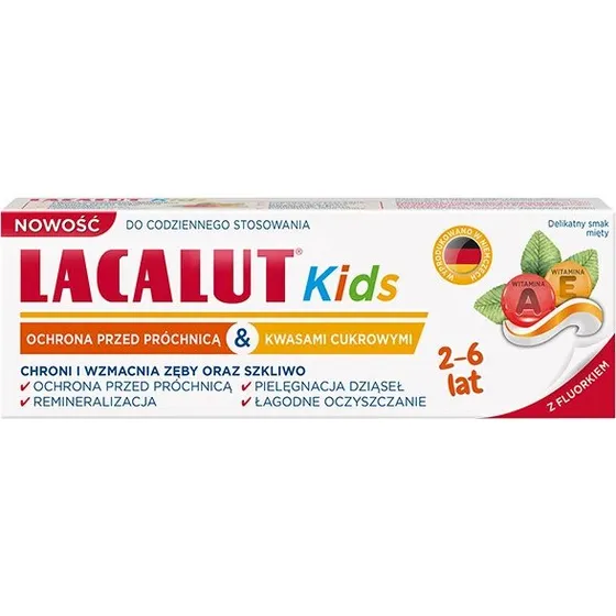 Lacalut Kids Pasta do zbw dla dzieci 2-6 lat, 55 ml