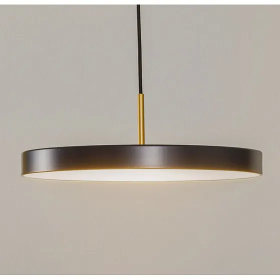 UMAGE Asteria Medium LED Żyrandol antracyt/mosiądz 43 cm