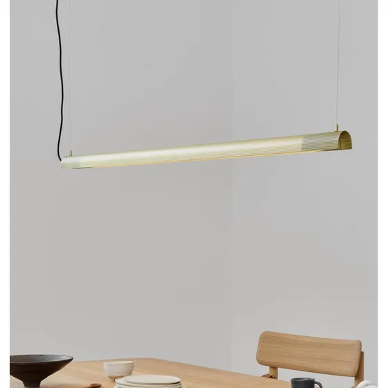 GEJST Radent żyrandol mosiężny, 138 cm, G13 LED