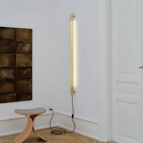Kinkiet GEJST Radent, mosiądz, 135 cm, G13