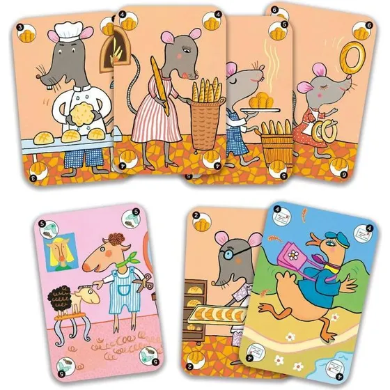 Djeco Szczliwe Rodziny  Gra karciana dla dzieci od 5 lat