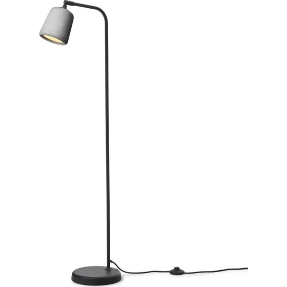 New Works Material Lampa Podłogowa Light Grey Concrete