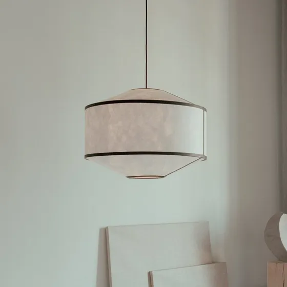 New Works Kite 2B Lampa Wisząca Ø65 Biała/Czarna