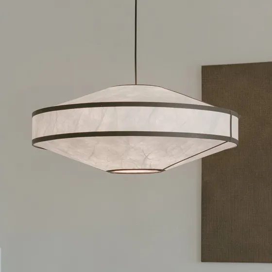 New Works Kite 3B Lampa Wisząca Ø75 Biała/Czarna