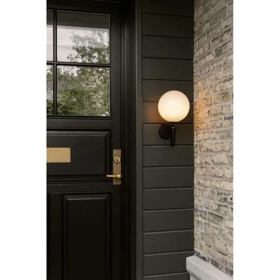 Nuura Miira Lampa zewnętrzna czarna/opalowa Ø 20 cm