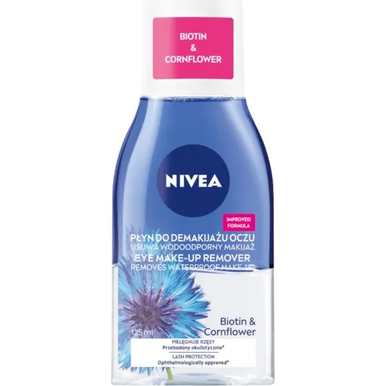 Nivea Dwufazowy płyn do demakijażu oczu z ekstraktem z bławatka 125ml