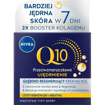 Nivea Q10 Ujędrnienie krem przeciwzmarszczkowy na noc 50 ml