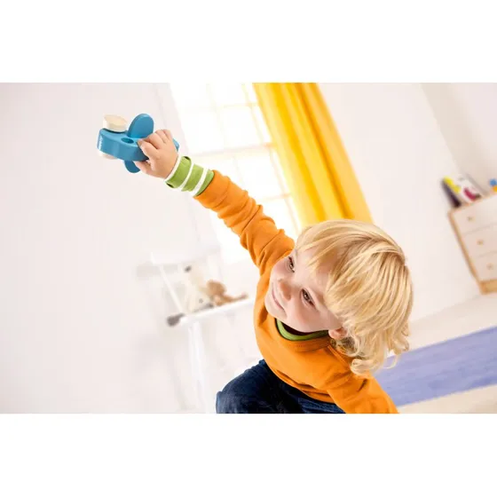 Hape Drewniany samolot niebieski