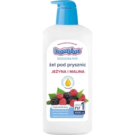 Bambino Rodzina Żel pod prysznic Jeżyna i Malina 1000 ml