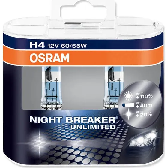 Osram H4 NightBreaker UNLIMITED 2x 60/55W Duo Pack