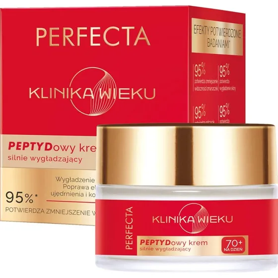 Perfecta Klinika Wieku Peptydowy Krem Silnie Wygładzający 70+ 50ml