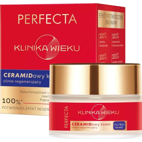 Perfecta Klinika Wieku Ceramidowy Krem Silnie Regenerujący na Noc 50 ml