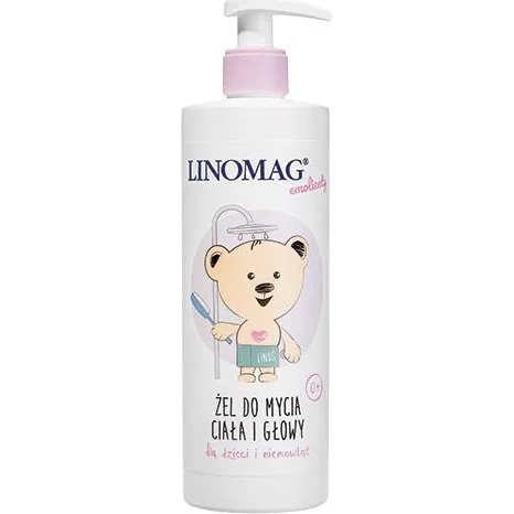 Linomag Żel do mycia ciała i głowy dla dzieci i niemowląt 400 ml