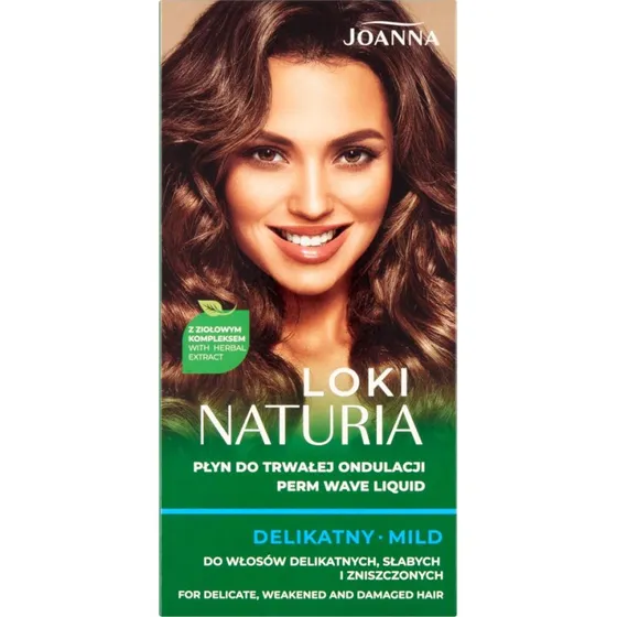 Joanna Naturia Loki płyn do trwałej ondulacji Delikatny 2x75ml