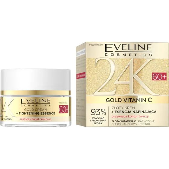Eveline Cosmetics 24K Gold Vitamin C krem + esencja 60+ 50ml