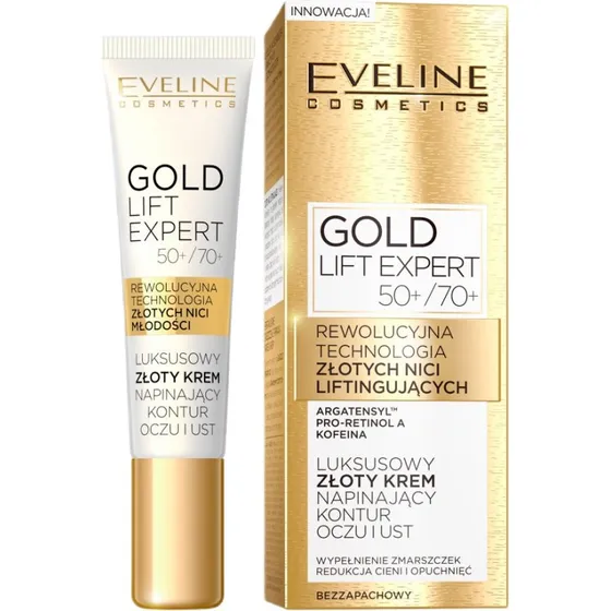 Eveline Cosmetics Gold Lift Expert Krem pod oczy i usta 15ml