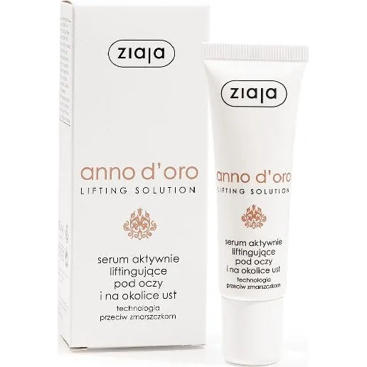 Ziaja Anno D'oro Serum aktywnie liftingujące pod oczy i usta 30 ml
