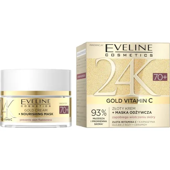 Eveline Cosmetics 24K Gold Vitamin C Krem-Maska 70+ 50ml