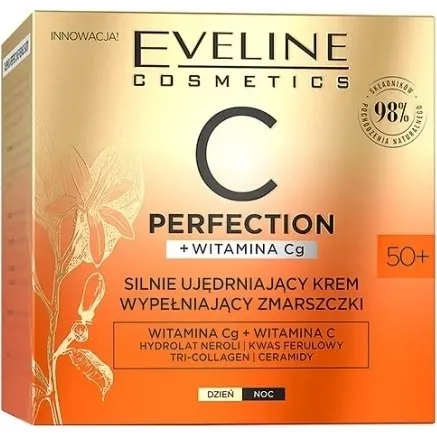 Eveline C-Perfection Silnie Ujędrniający Krem Wypełniający Zmarszczki 50+ 50ml