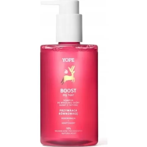 Yope BOUNCE my hair Boost Szampon do wrażliwej skóry głowy 300 ml