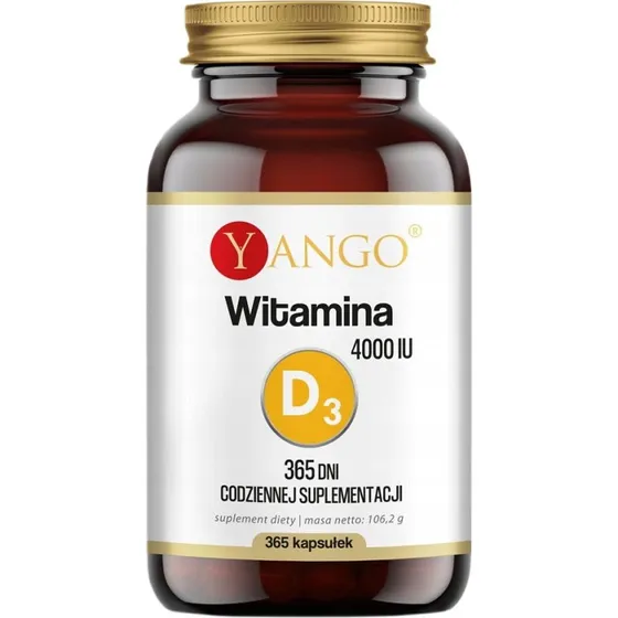 Yango Witamina D3 4000 IU - 365 kapsułek