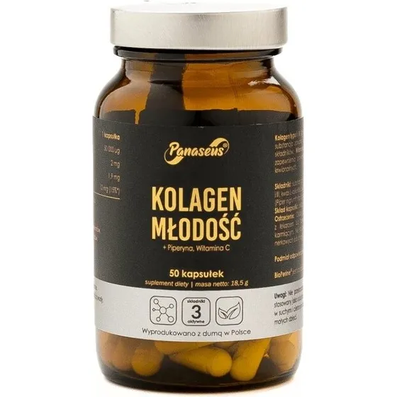 Panaseus Kolagen Młodość 50 kapsułek